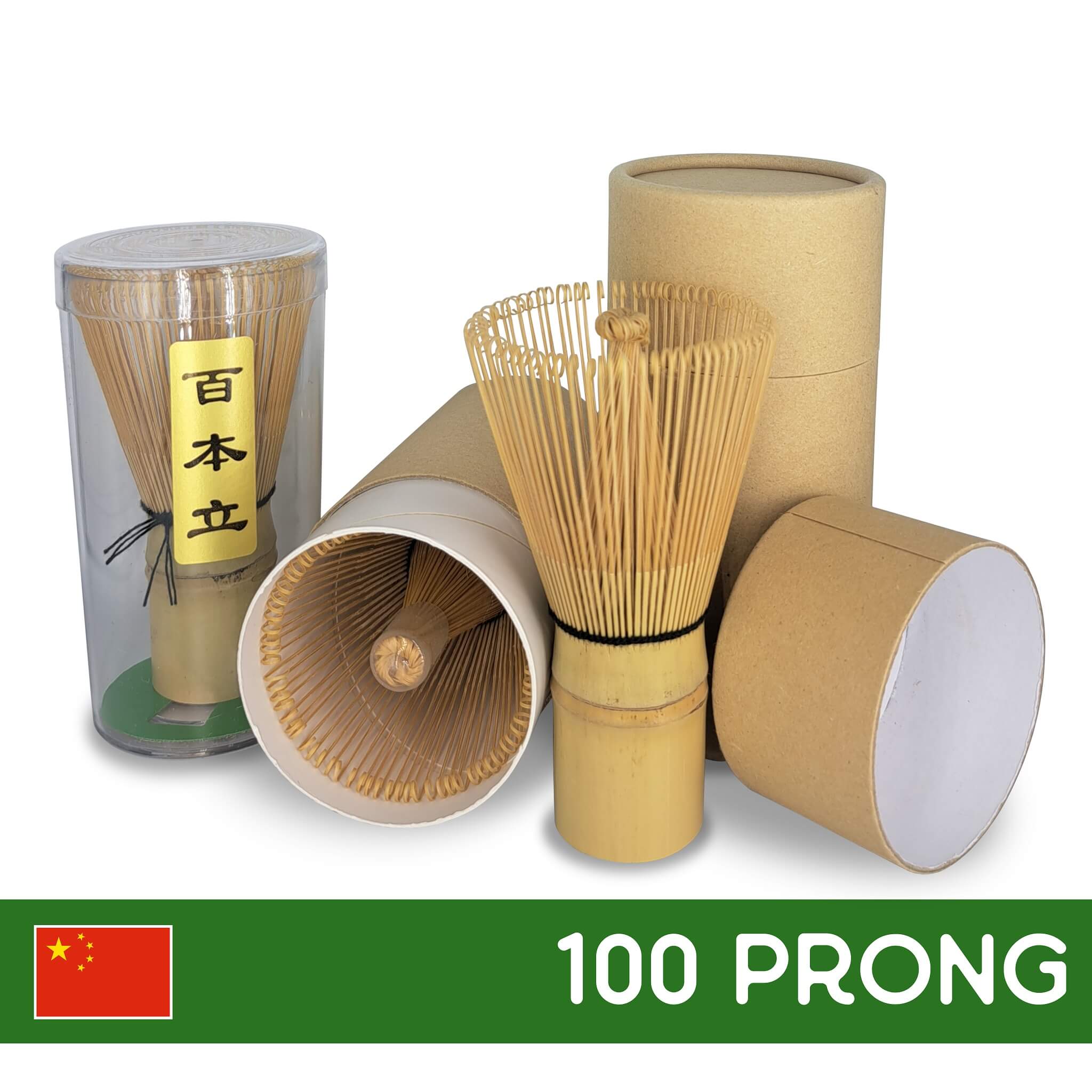 Matcha Passion GmbH - Wholesale Garde - Matcha-besem van wit bamboe met 100 haren0