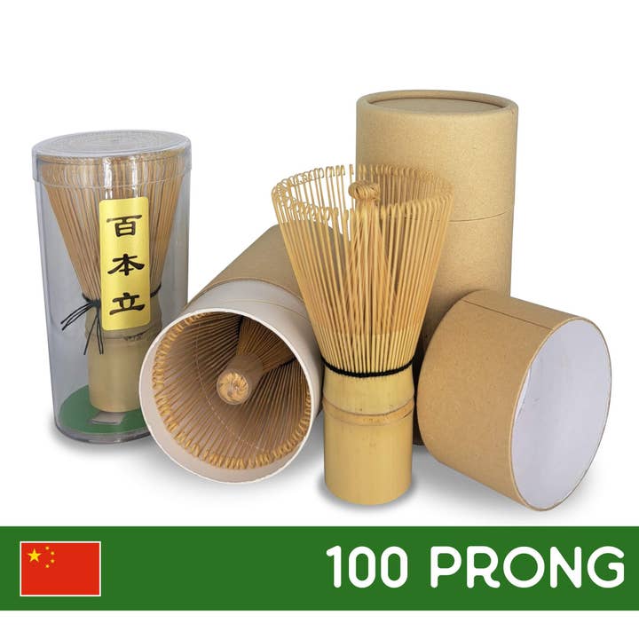 Matcha Passion GmbH - Wholesale Garde - Matcha-besem van wit bamboe met 100 haren