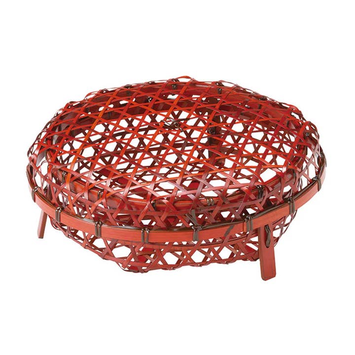 Handcrafted Bamboo Lidded Basket – Kōdaiji Style for wholesale by Amanogawa
