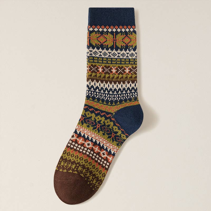 Tourtiwi – Großhandel Socken – Damen – Mid-Tube-Socken für Damen im Retro-Stil ohne Knochen für Herbst und Winter4