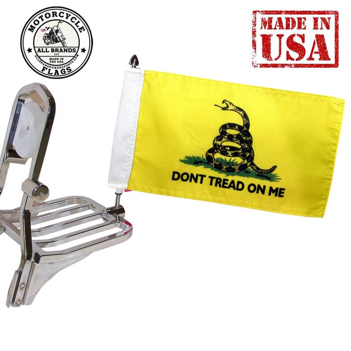Don't Tread on Me 6x9 Motorcycle Biker Flag for wholesale by All Brands LLC