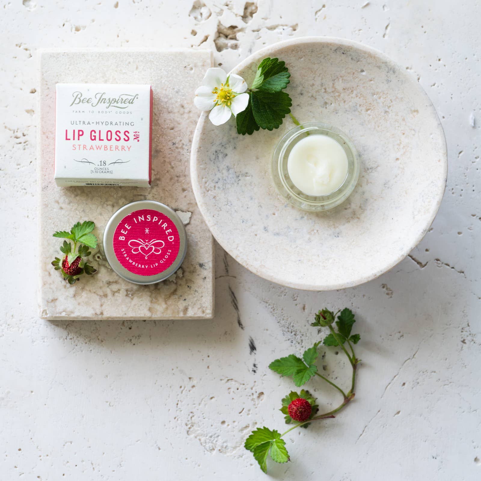 Bee Inspired - Wholesale Lip Gloss - Strawberry Lip Gloss | Ultra-Hydrating Botanicals & Beeswax10