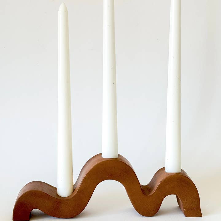 Sunday Nomad - Wholesale Candle Holder - Wavy Taper Candle Holder | Candlestick Holder5