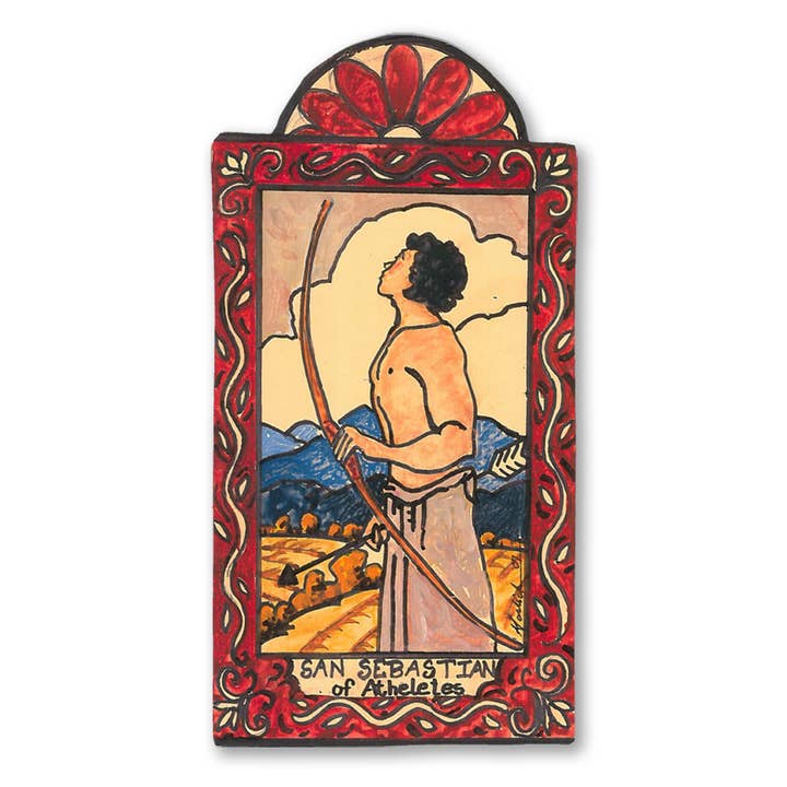 San Sebastian - Athletes for wholesale by Lynn Garlick Retablos