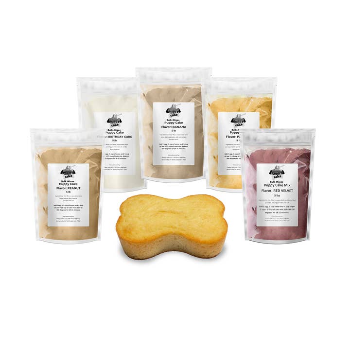 Bulk Puppy Cake - Dog Birthday Cake Mix - 5 lb. Bag for wholesale by Puppy Cake LLC