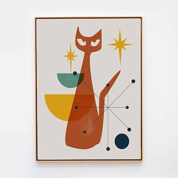 Mid-century Cat Art for wholesale by FYBUR