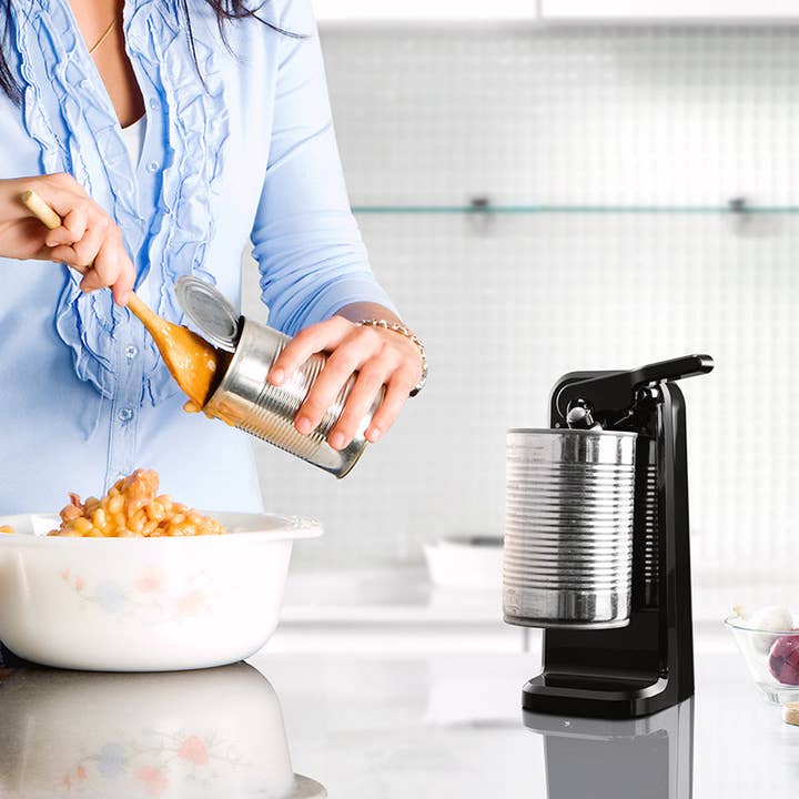 Black ELECTRIC CAN OPENER for wholesale on Faire