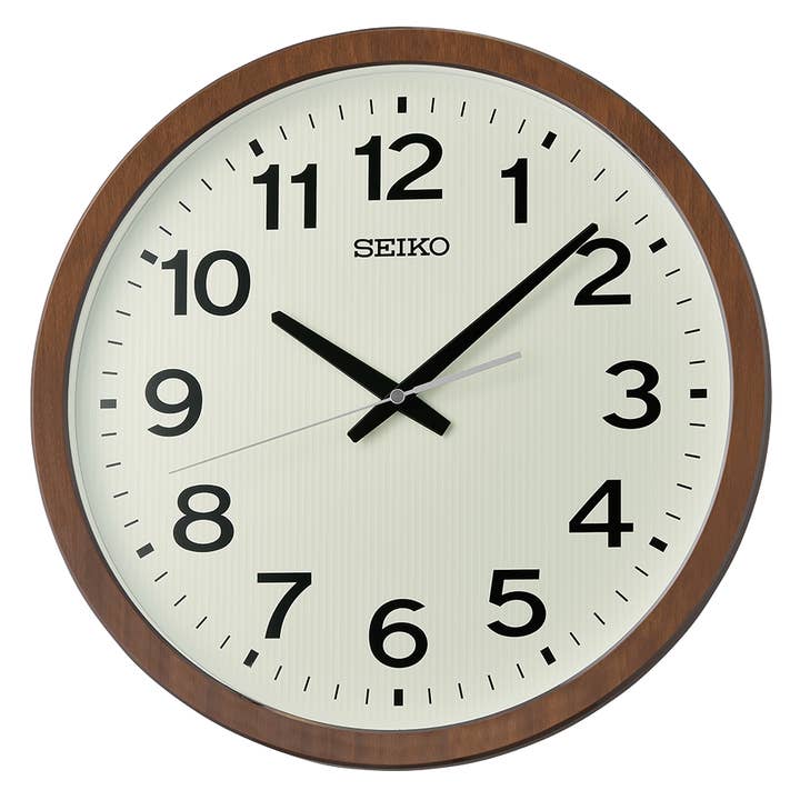 20" Ukan Wall Clock, Brown for wholesale by Seiko Clocks USA