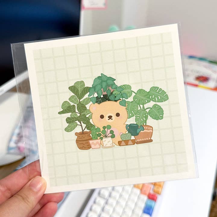 Plant Lovers Print for wholesale by Potato Desk