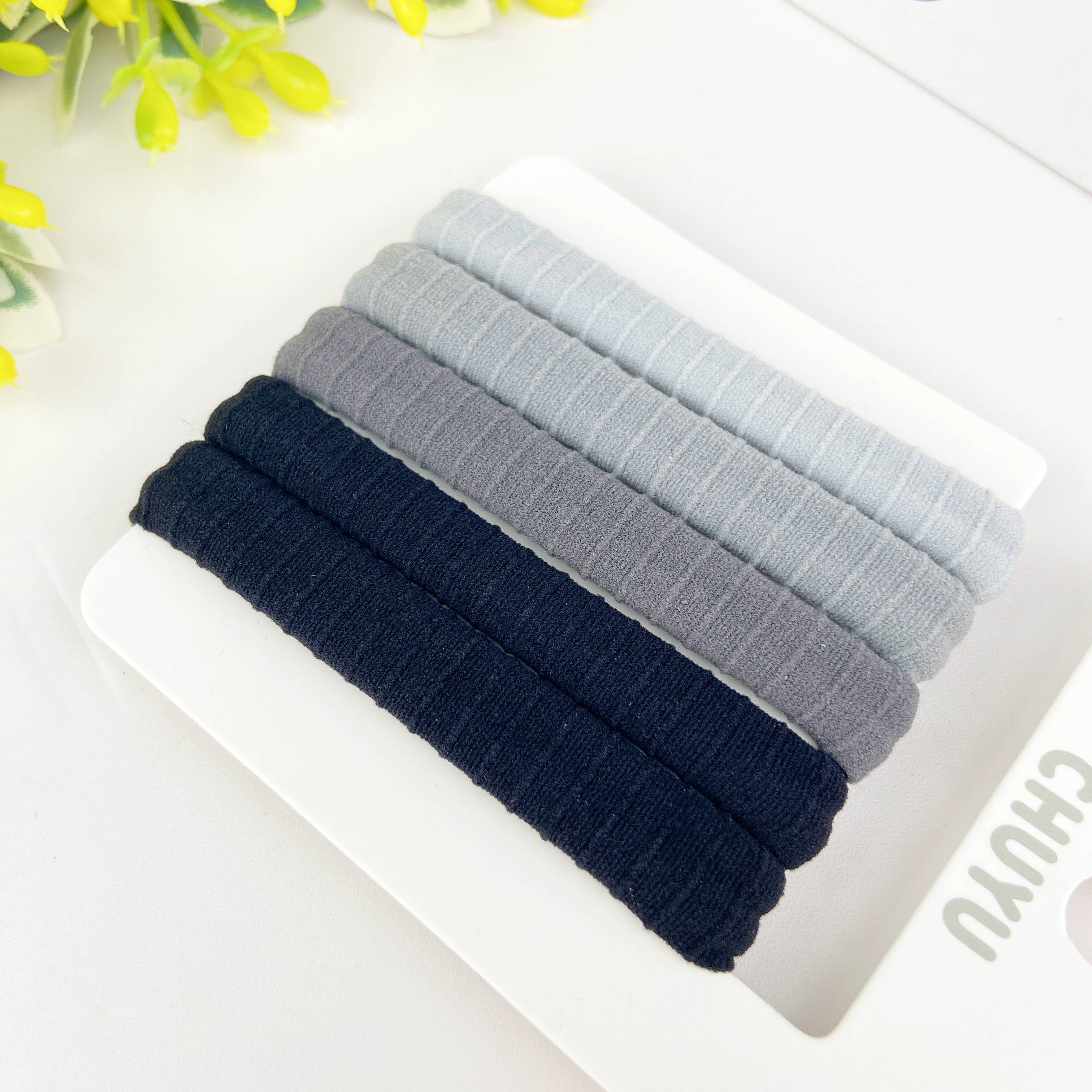 TheDivaSoap - Wholesale Hair Tie - 5pcs High elastic daily basic rubber band ponytail hair tie0