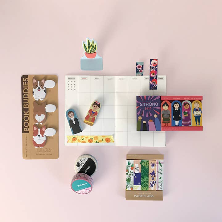 Girl of All Work - Wholesale Sticky Notes - Cute Corgis Book Buddies3