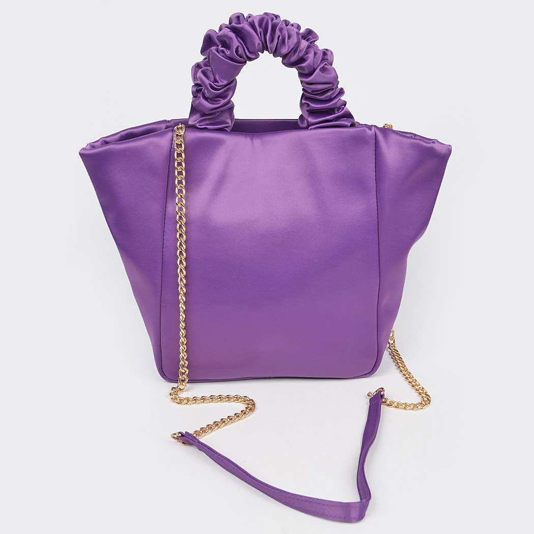 3AM BY H&D ACCESSORIES - Wholesale Draagtas - Dames - Satijnen draagtas met ketting8