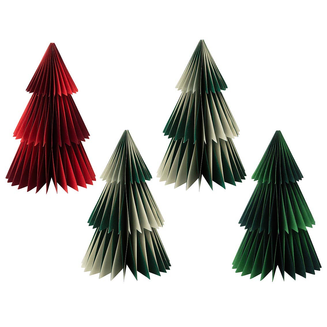 Talking Tables UK – wholesale Christmas decoration – Paper Honeycomb Tree Decorations - 4 Pack2