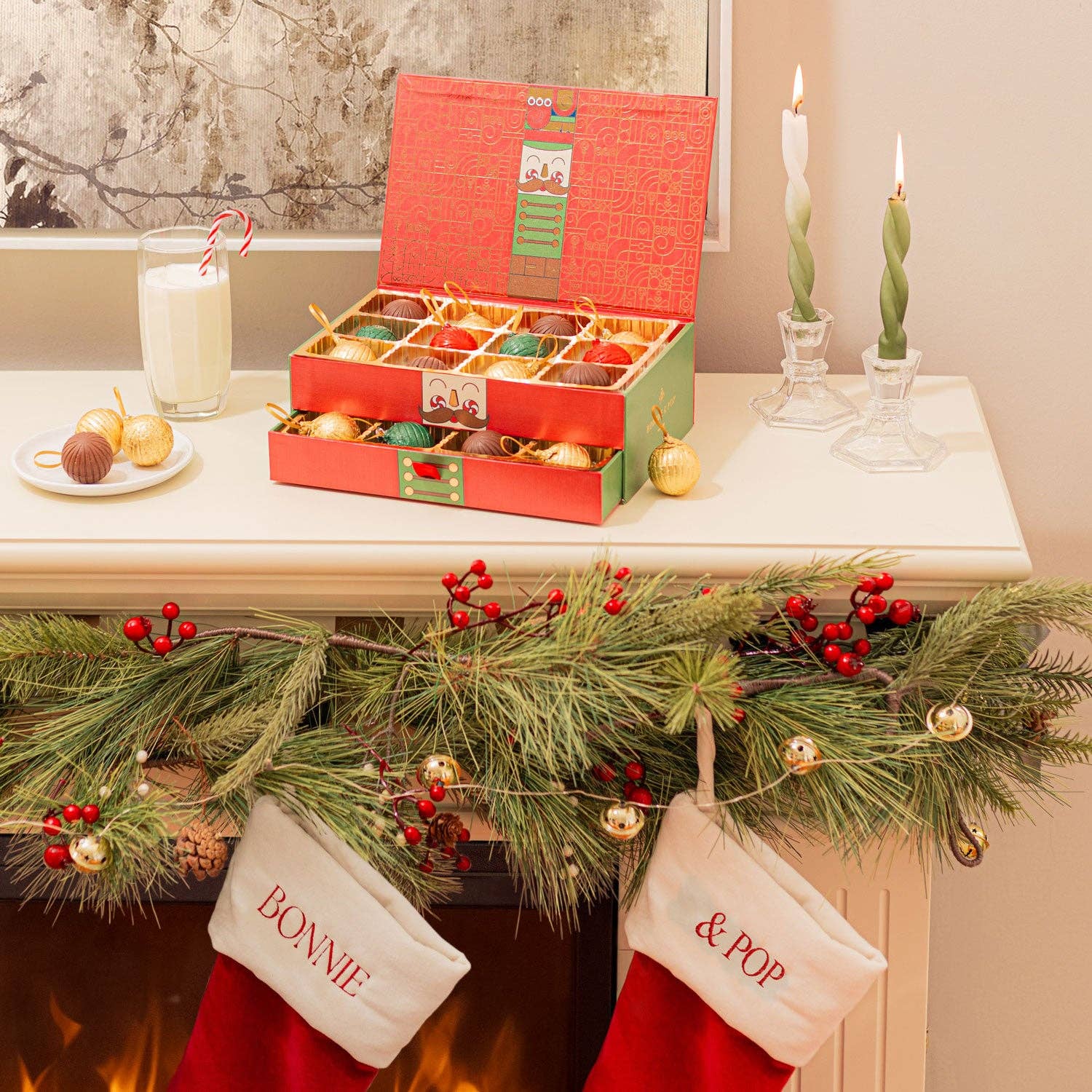 Bonnie & Pop - Wholesale Chocolate Box - Nutcracker Ornament Chocolate Gift Box | Edible Chocolate Christmas Tree Ornaments | Bonnie & Pop1