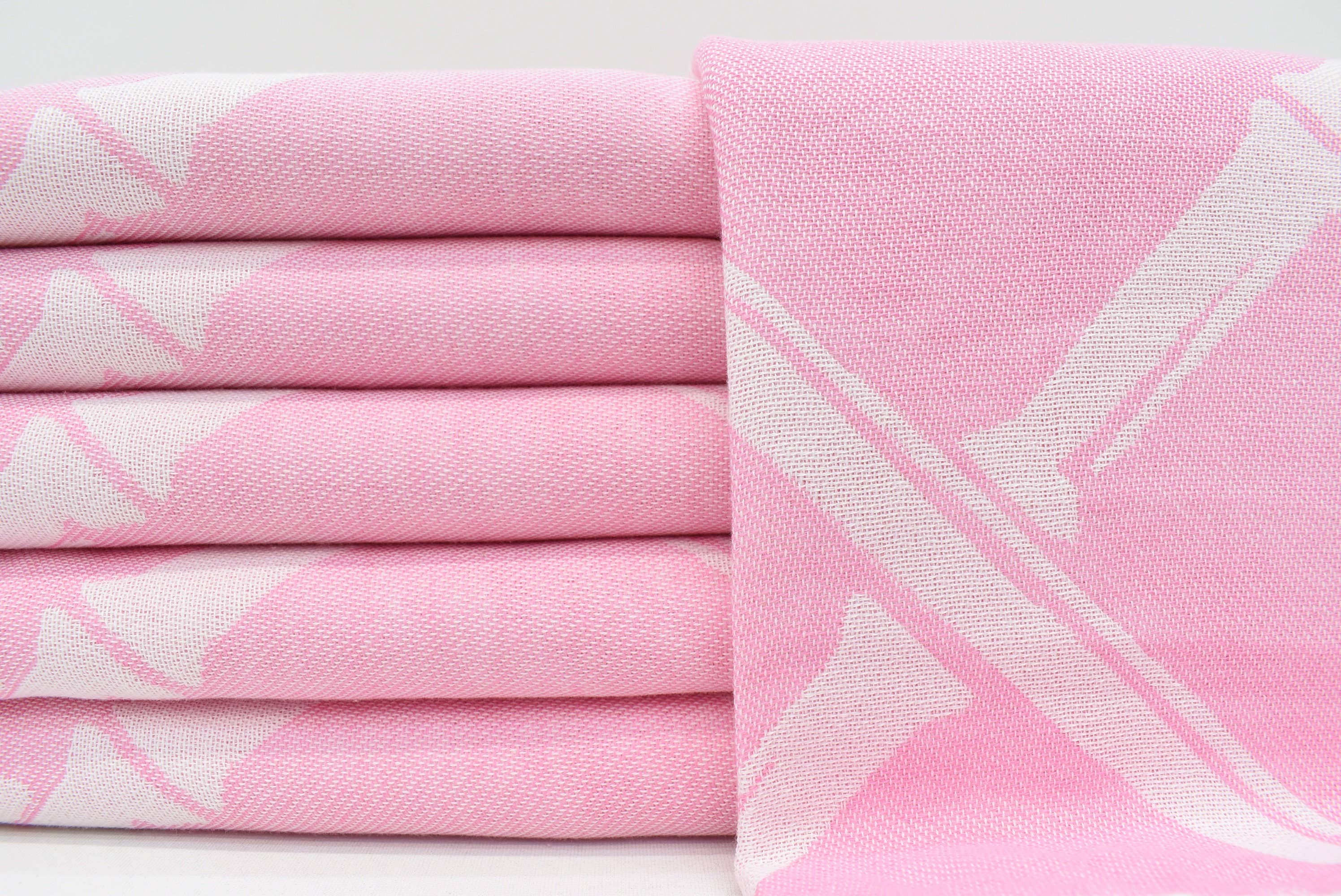 Organic Turkish Towels - Wholesale Beach Towel - Pink Towel, Ultra-Soft Turkish Towel, 40x70 Beach Towel3
