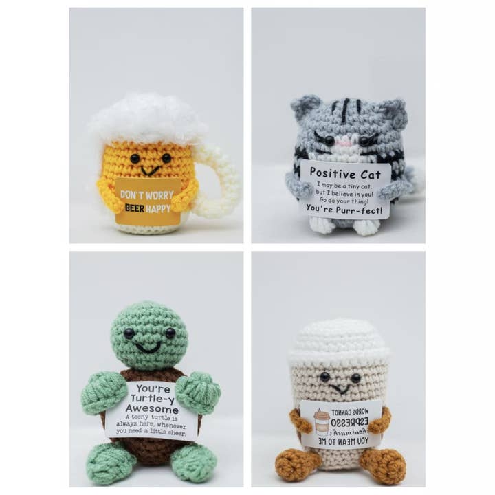 Hæklet Plyslegetøj Sødt Strikket Gave med Positiv Besked for engroshandel hos Liffy