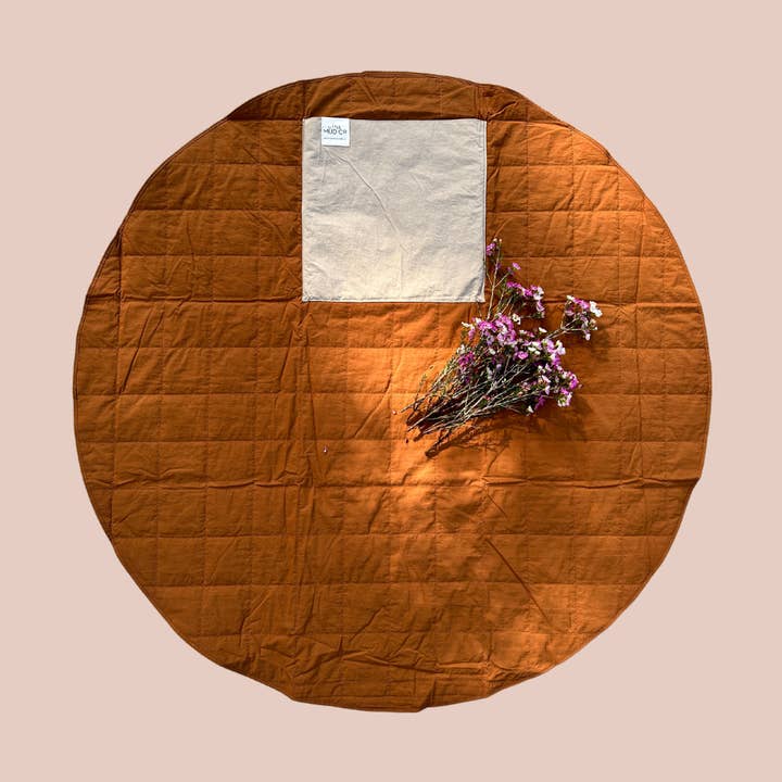 water resistant anytime rug in bark for wholesale by LITTLE MUD CO.