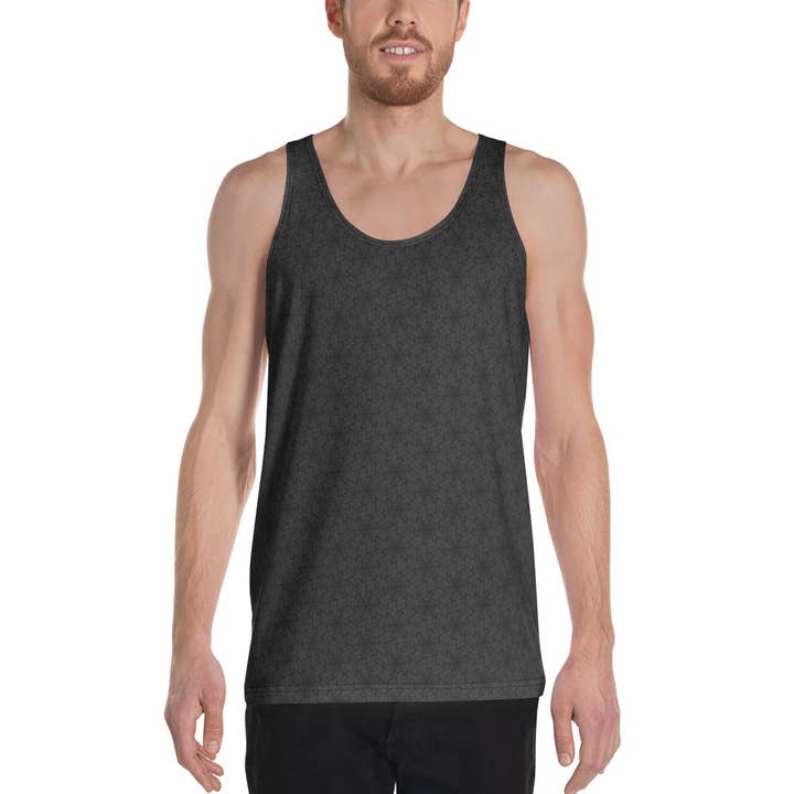 Snaxagon Black - Op bestelling gemaakt all-over tanktop - Eclipse voor wholesale door symbolika