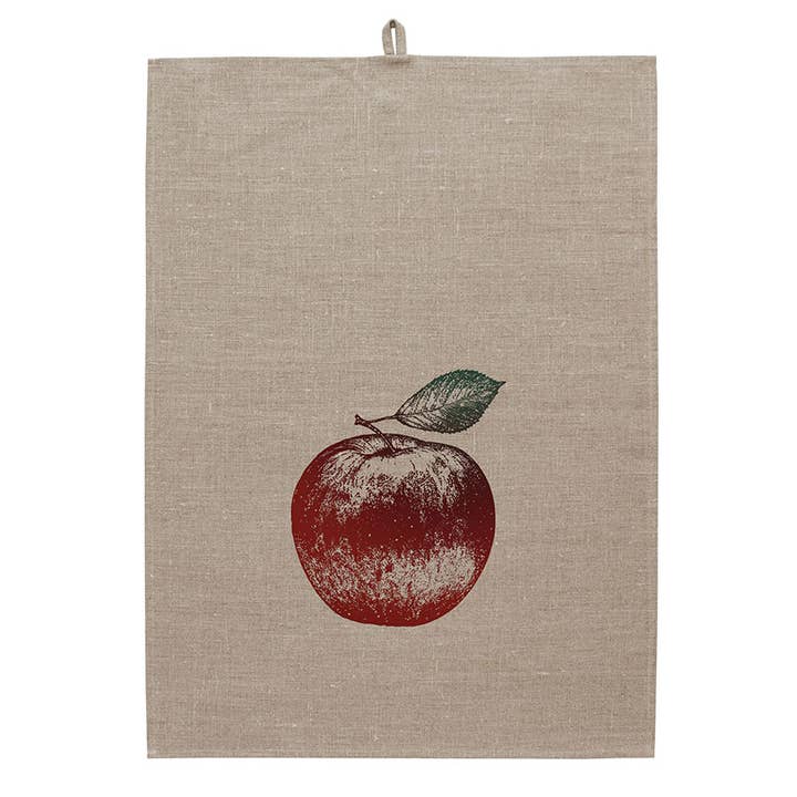 Frohstoff Meike Marie Buchholz – wholesale Tea towel – Natural apple linen tea towel1
