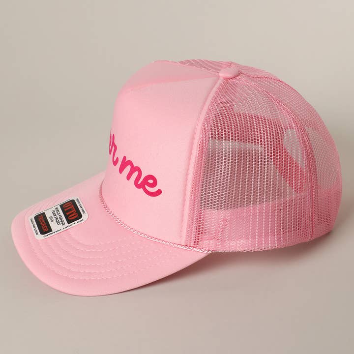 Fashion City – Engroshandel Trucker hat - Unisex – Øl Mig Tekst Printet Mesh Ryg Skum Trucker Kasket20