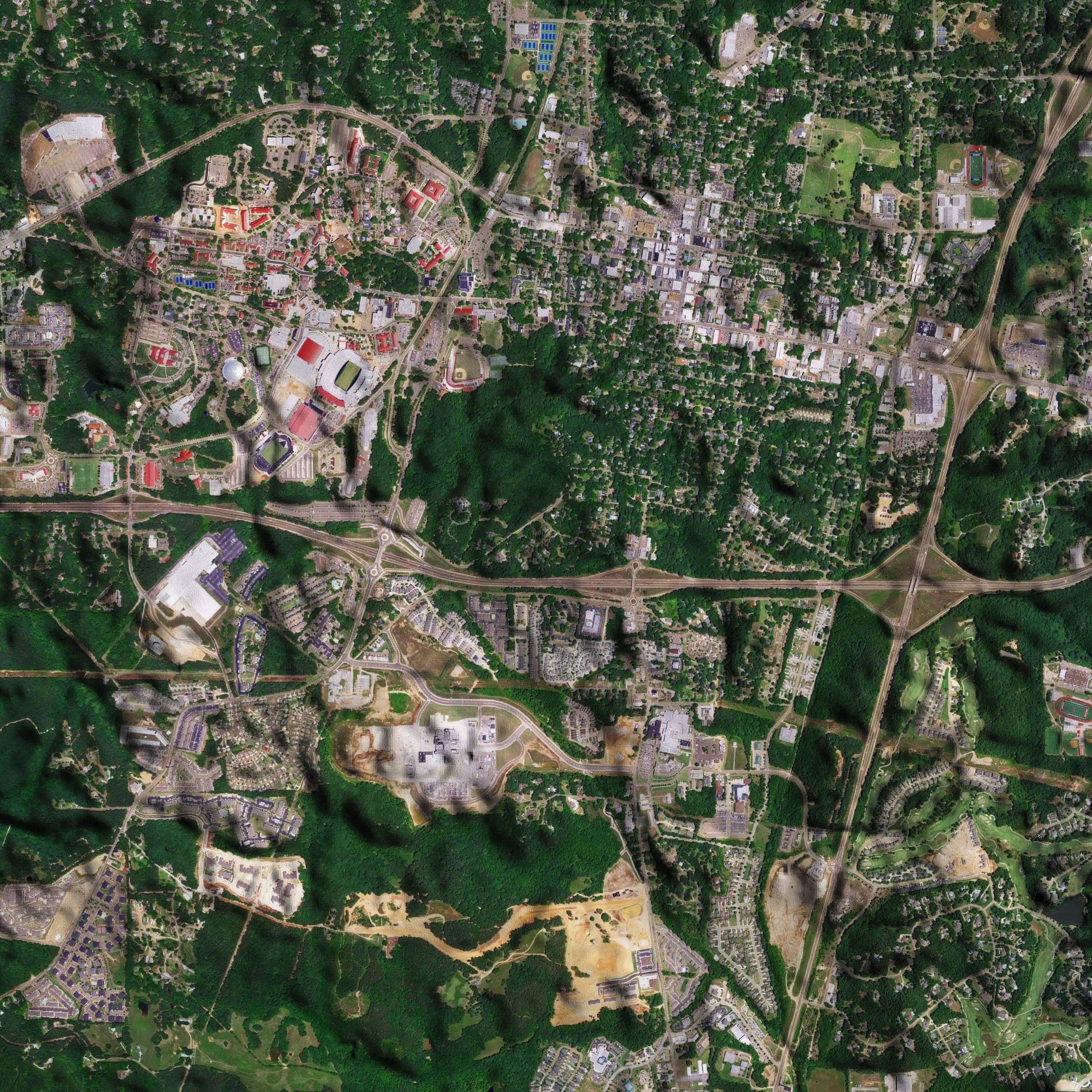 JACE.design - Wholesale Art Print - Oxford MS Map Print Satellite4