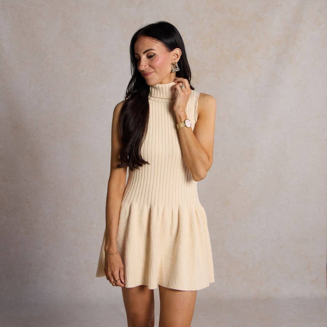 Nickel and Suede - Wholesale Dangle Earrings - Ecru & Bronze Houndstooth Avery4