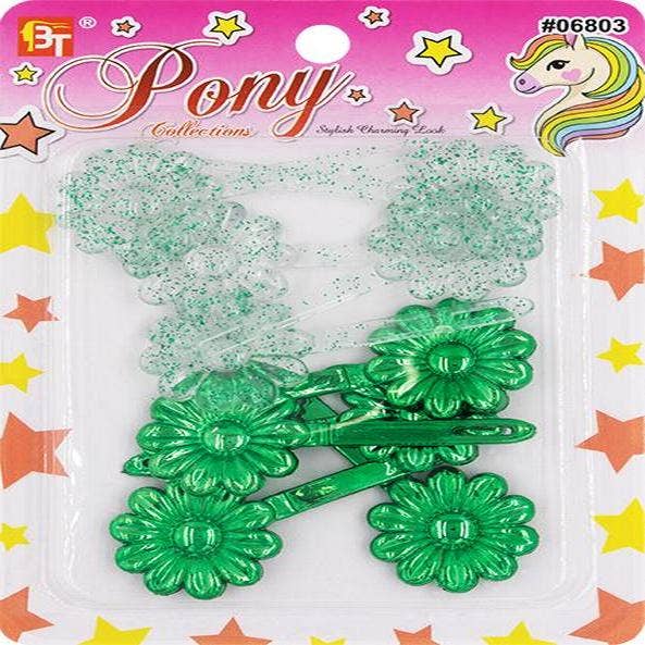 Barrette Daisy Galactic Green for wholesale by KT Supply