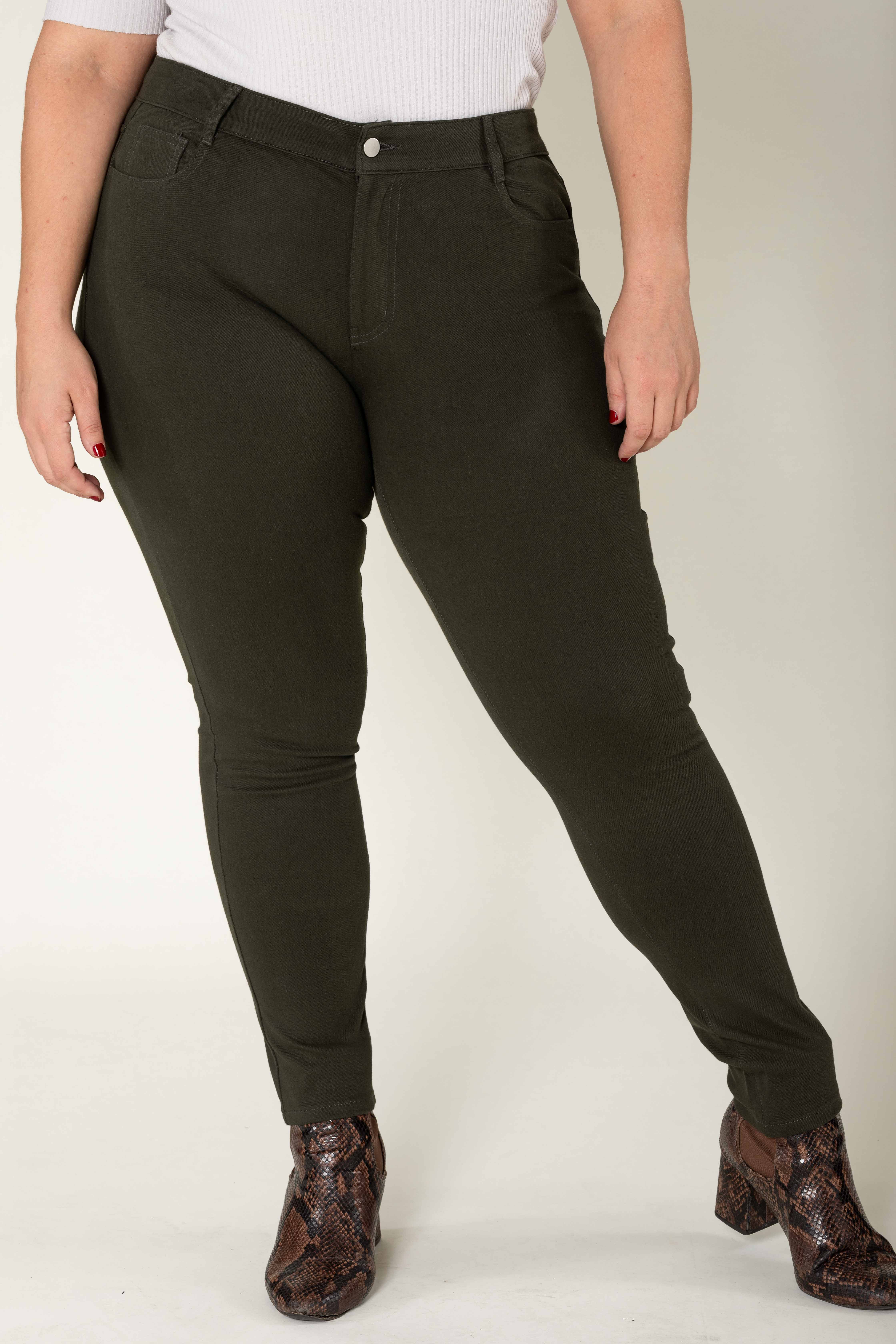 Nina Carter - Wholesale Fashion Leggings - Women's - Curve plus size stretch Legging/Jegging with Zip A0059