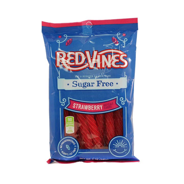 Grandpa Joe's Candy Shop - Wholesale Licorice - Sugar Free Red Vines Strawberry, 5oz, 12ct Case