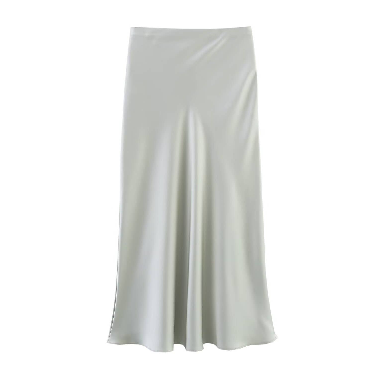 HIDDENBRAND - Wholesale Skirt - Women's - Office satin midi skirt 27 colors21