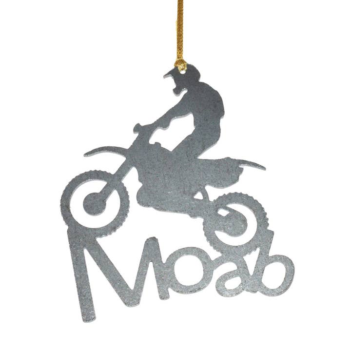 Burke Metal Work - Wholesale Ornament - Moab Dirt Bike Ornament
