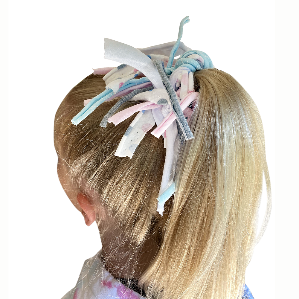 Shreds + rerope - Vente Kit de bricolage - Eco Kit Chouchou DIY - 5 Chouchous à pompons15