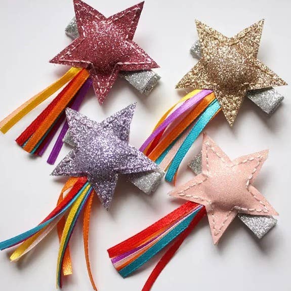 Glitter stjärna regnbåge band hårklipp för wholesale av Dilworth Road