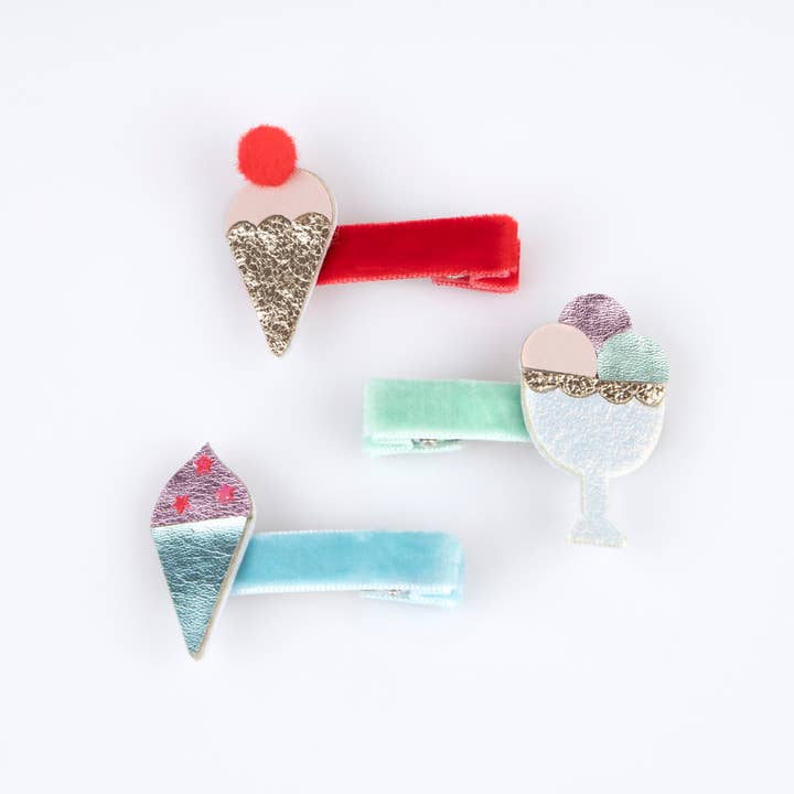 Meri Meri - Wholesale Hair Clip - Kids - Ice Cream Hair Clips