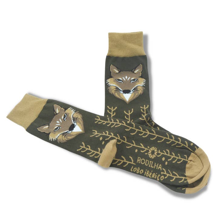 Rodilha - Wholesale Socks - Unisex - Socks Iberian Wolf - Fauna Patricia Collection0