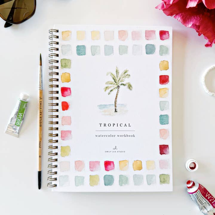 emily lex studio - Wholesale - tropical watercolor workbook