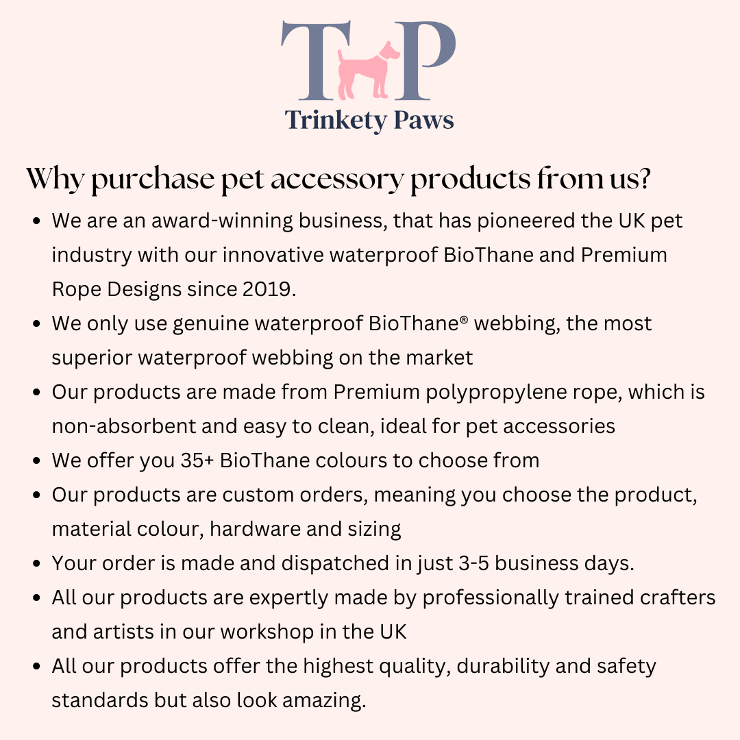 Trinkety Paws - Wholesale Pet Collar - Dog - Waterproof Dog Collar & Lead Bundle - Country Collection11