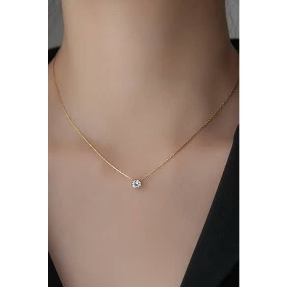 GOLD 18K STAINLESS STEEL TARNISH FREE CLASSIC NECKLACE | 40NK385 for wholesale on Faire