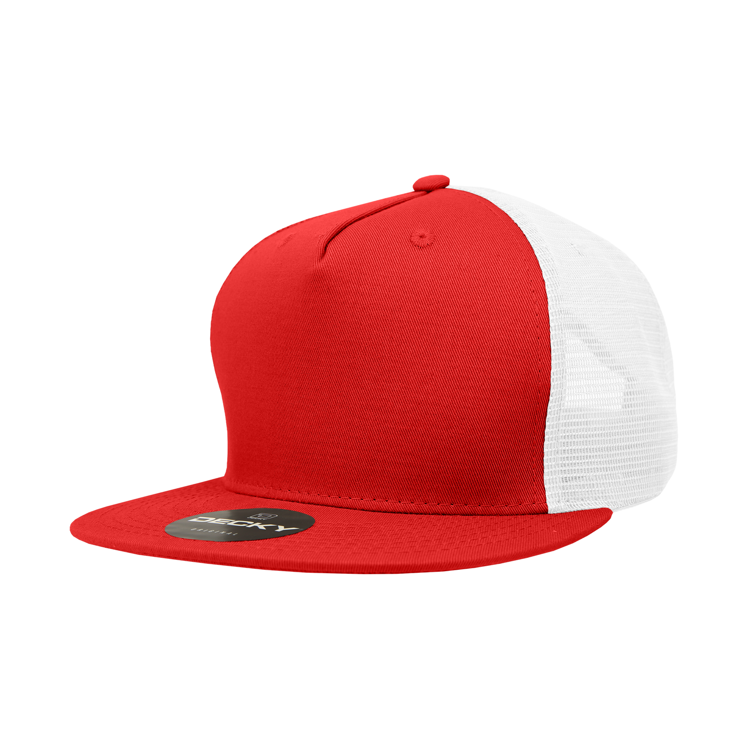 The Park Wholesale - Wholesale Truckerpet - Uniseks - Decky 1040 - Blanco Trucker Snapback-hoeden met 5 panelen - 104031