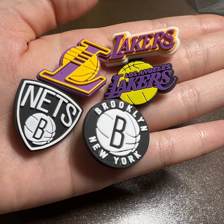 JuliesDecal - Wholesale Shoe Accessories - Pick your favorite BASKETBALL TEAM LOGO NBA shoe charms