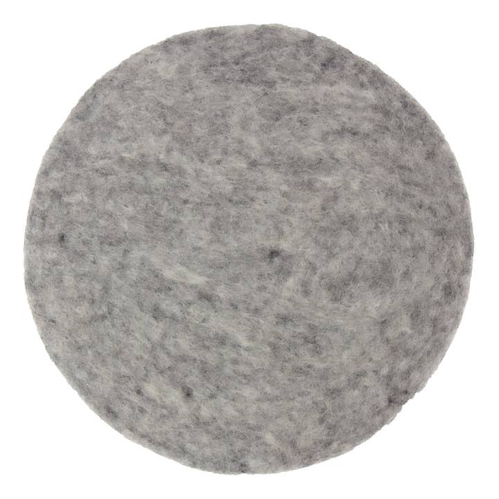 Global Crafts - Wholesale Trivet - Handmade Felt Trivet: Heather Grey