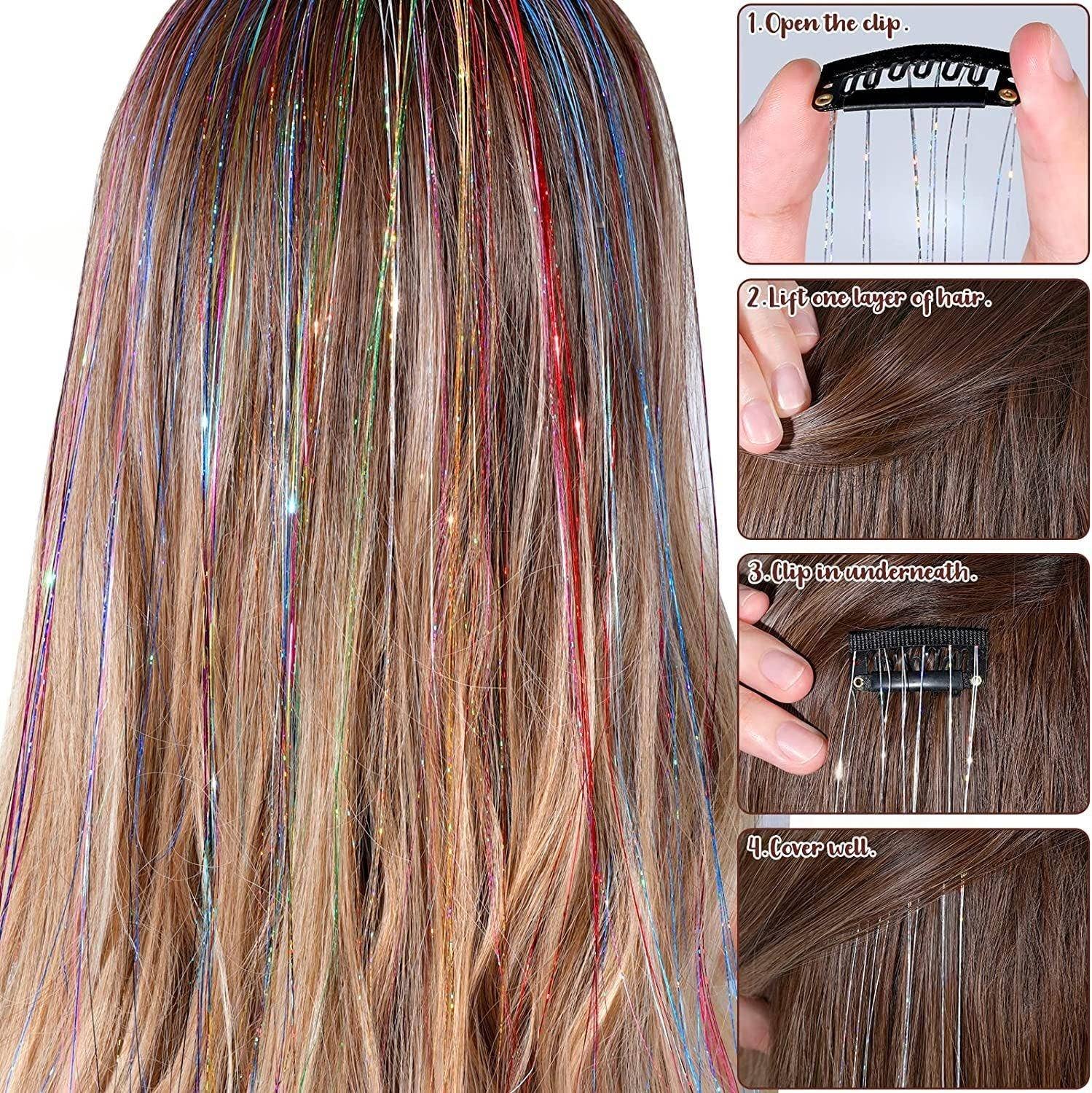 AK Brand - Wholesale Haar extensions - 20 inch glinsterende haartinsels voor extensions kit14
