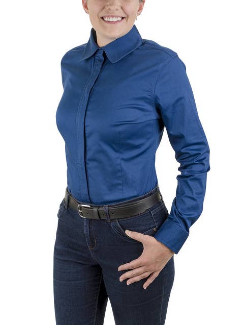 JPC Equestrian - Wholesale Button Down Shirt - Women's - TuffRider Ladies Americana Western Shirt8