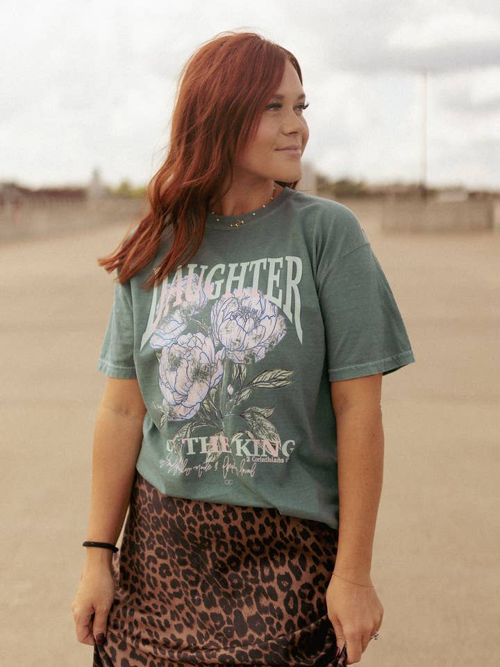 Whitney | Chaudoin Creations - Wholesale Screen Printed T-Shirt - Women's - Daughter Of The King Graphic Tee