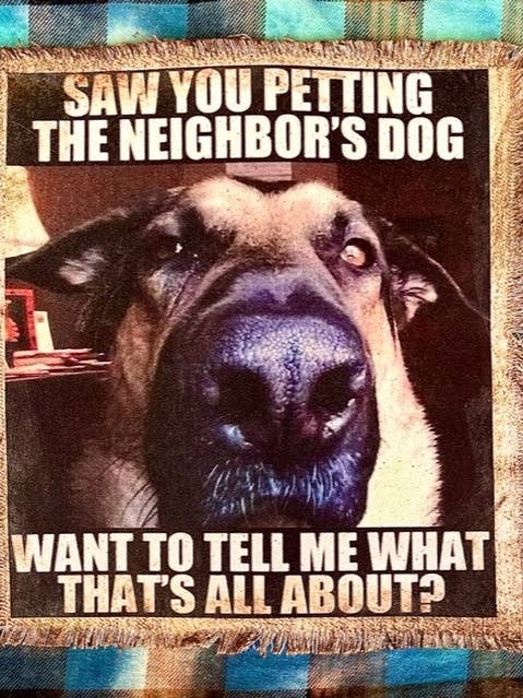 CAMISA DE FRANELA «SAW YOU ACARICIANDO AL PERRO DEL VECINO» (#323) para venta al por mayor de Jana's Flannels