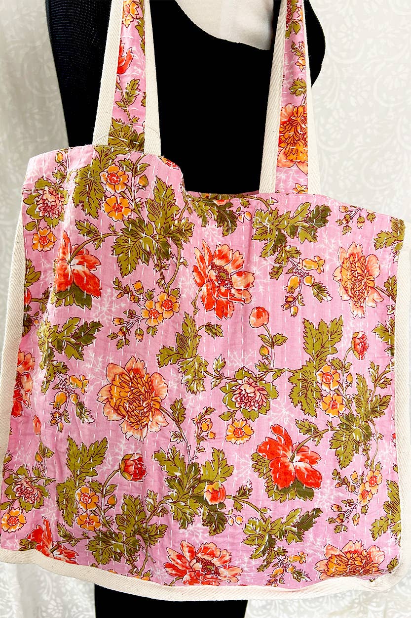 Sevya Handmade – Engroshandel Tote bag - Dame – Kantha indkøbsnet fra Sevya Handmade9