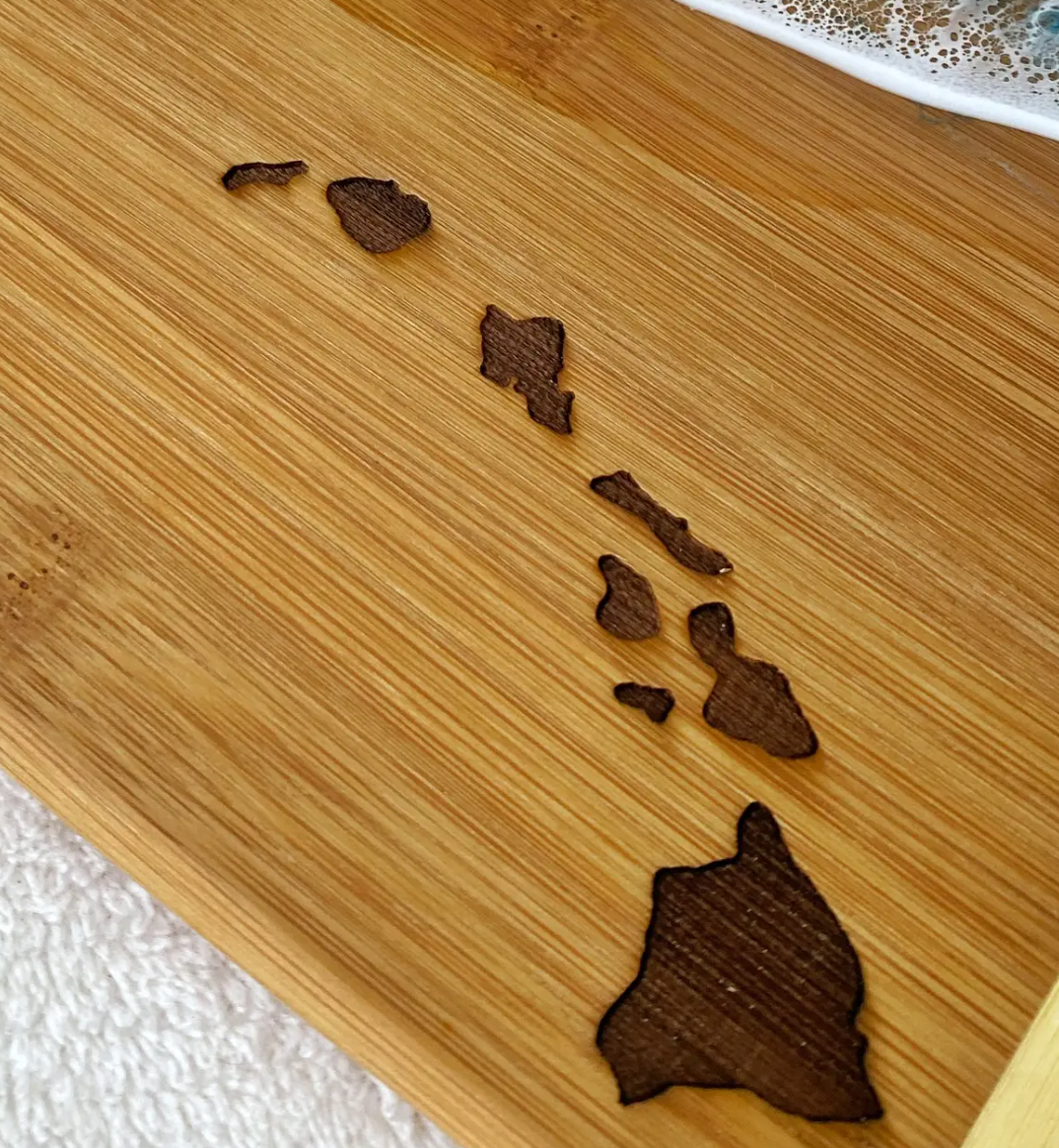 TBM Creations LLC - Wholesale Cheese Board - NEW Whale Tail Ocean Resin Charcuterie Board – Maui Made11