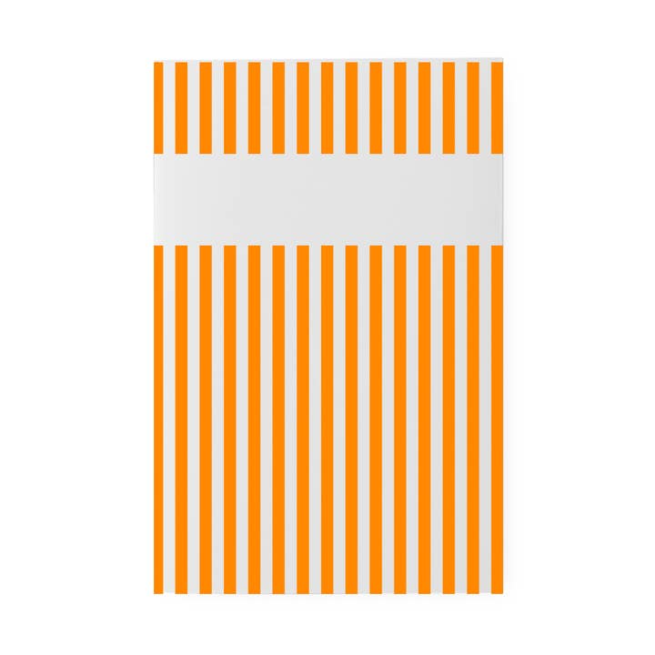 Fluorescent Orange striped notebook - Pantone 805 for wholesale by Supereditions
