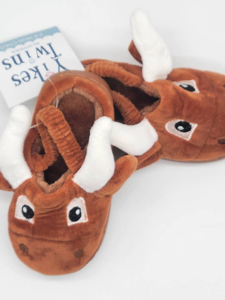 Yikes Twins - Wholesale Slippers - Kids - Longhorn Slippers for children ages 2 to 6 years