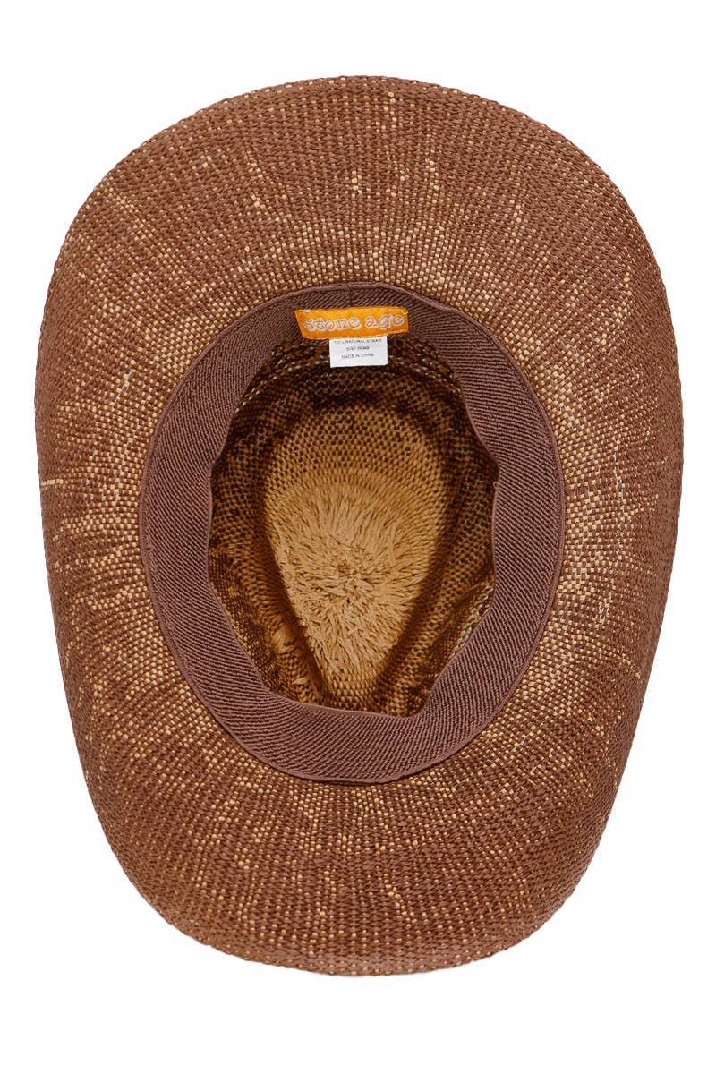 SOM VIST Longhorn Link Belt Ombre hæklet stråcowboyhat for engroshandel på Faire3